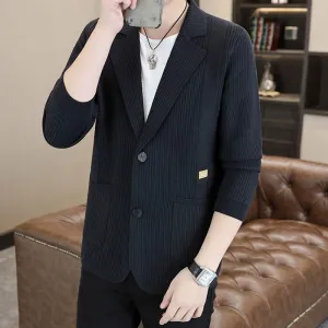 🎉2025 Spring Arrival-Save 50%🌿Men's Casual Lapel Two Button Knitwear Jacket🔥