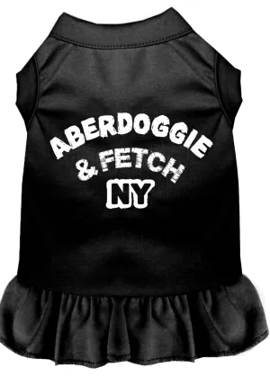 Aberdoggie Ny Screen Print Dress Black Xxl