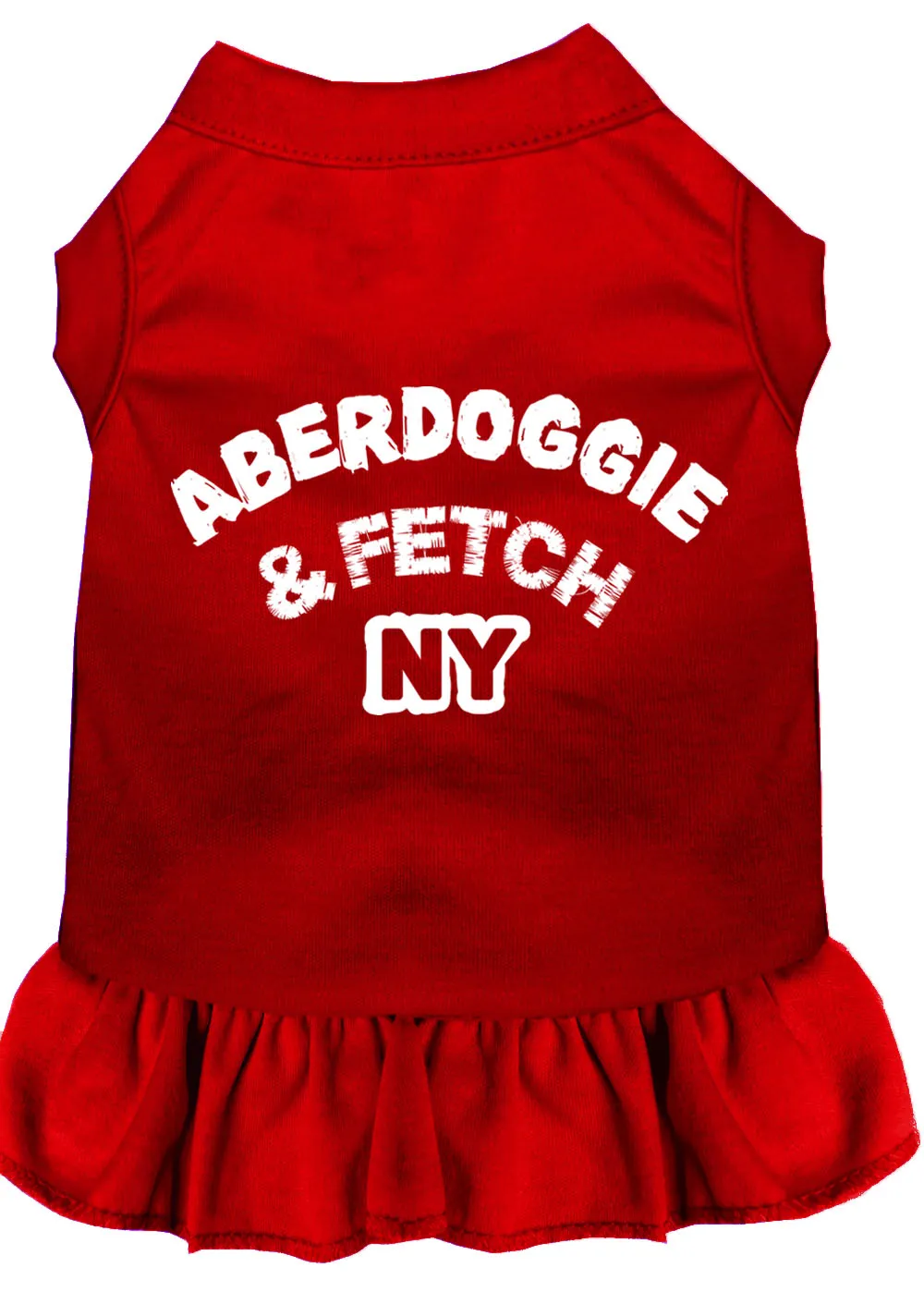 Aberdoggie Ny Screen Print Dress Red Lg