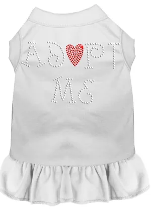 Adopt Me Rhinestone Dress White Lg