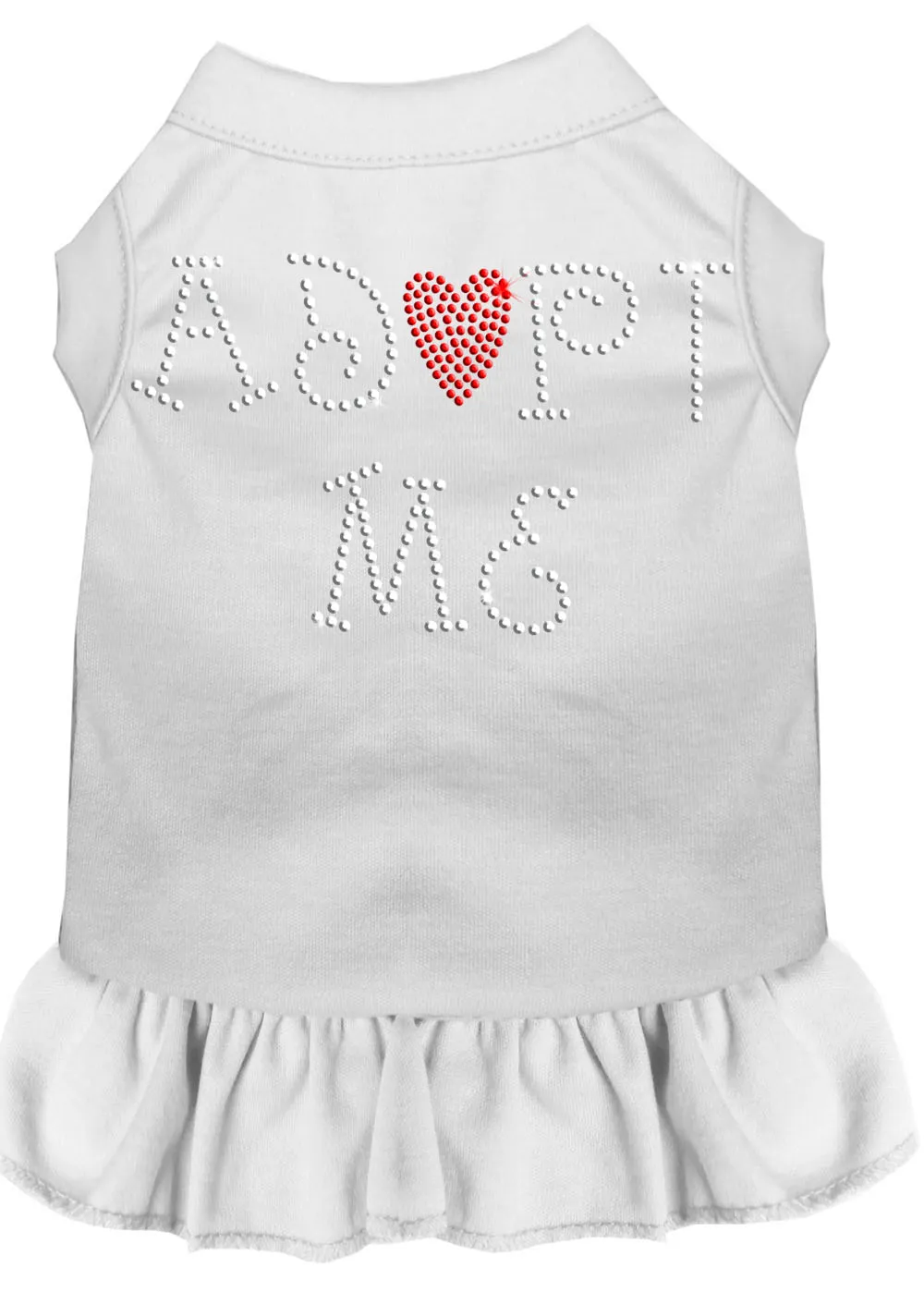Adopt Me Rhinestone Dress White Lg