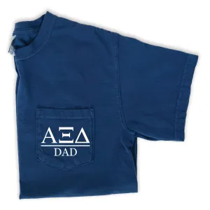 Alpha Xi Delta Dad T-Shirt - Navy