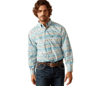 Ariat Men's Gorman Turquoise Classic Fit Long Sleeve Shirt