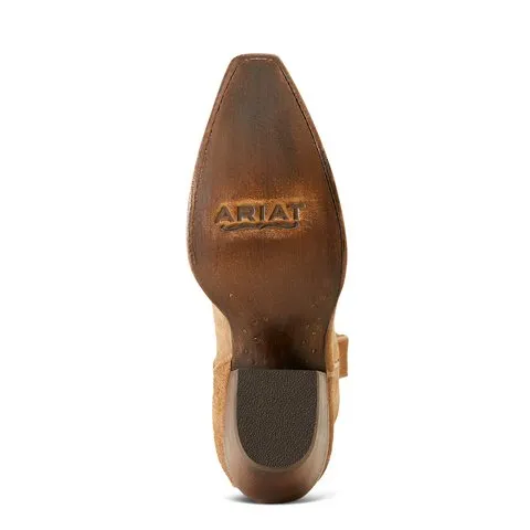 Ariat Women's 18" Laramie Stretchfit Distressed Dijon X Toe Western Boot