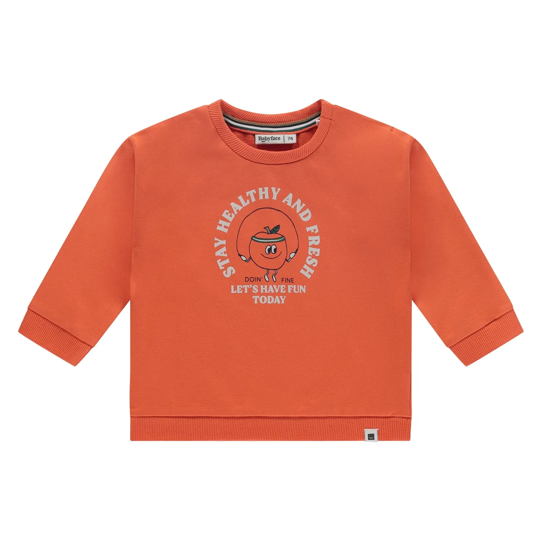 BabyFace - Baby Boy - Sweat Shirt - papaya