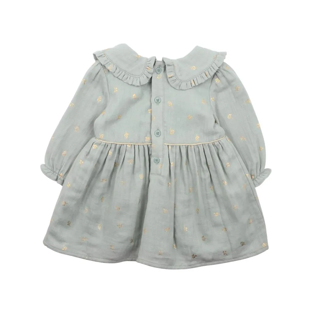 Bebe Olive Foil Print Dress