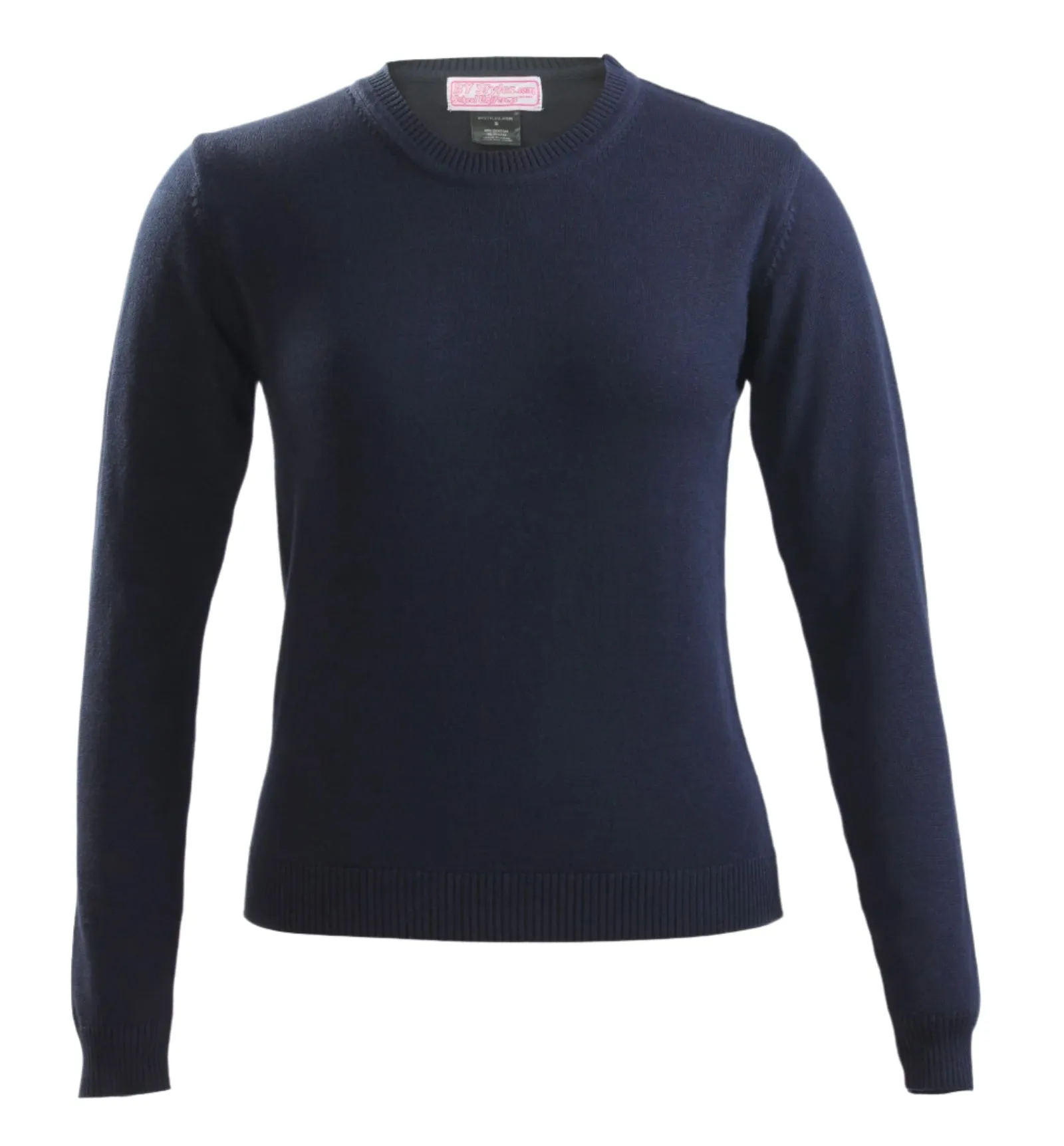 Black V-neck Cotton Knit sweater V-12