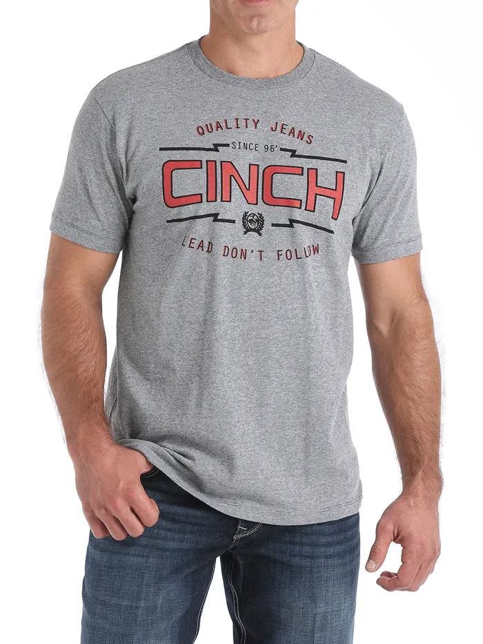 Cinch MTT1690377 Mens Classic Logo Tee Carbon