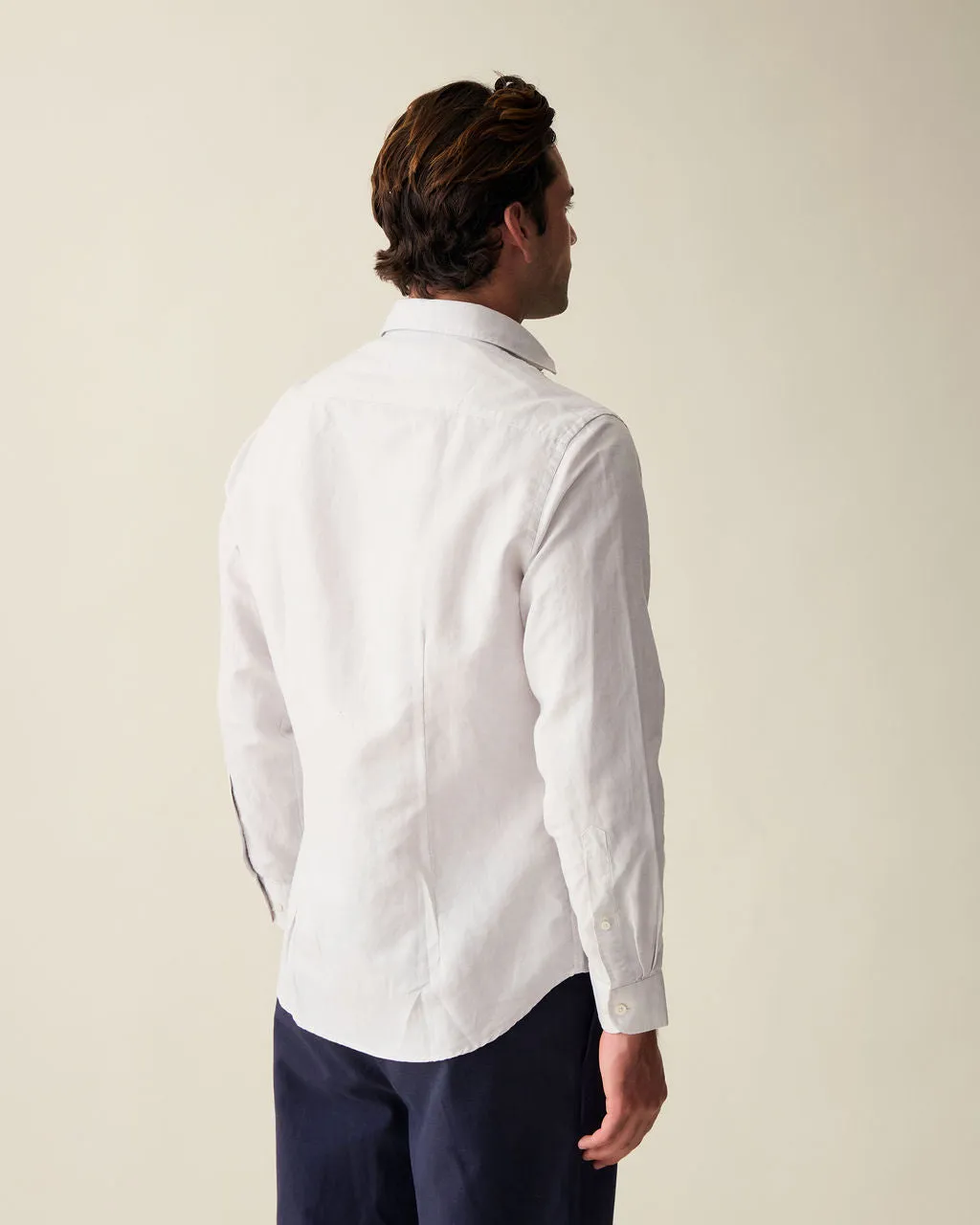Classic Natural Linen-Blend Shirt