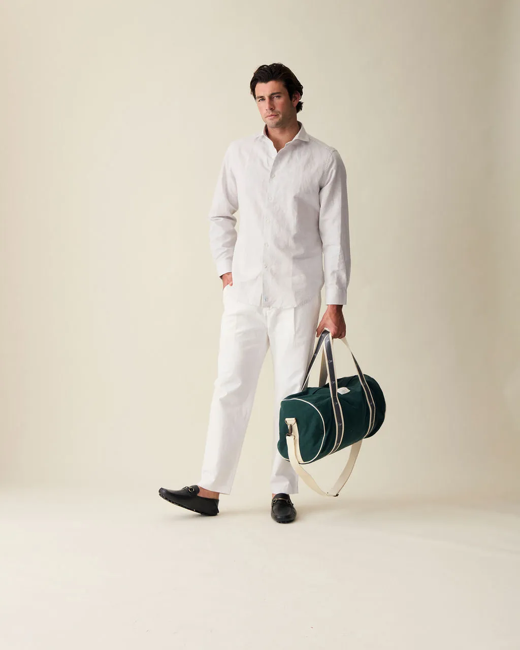 Classic Natural Linen-Blend Shirt
