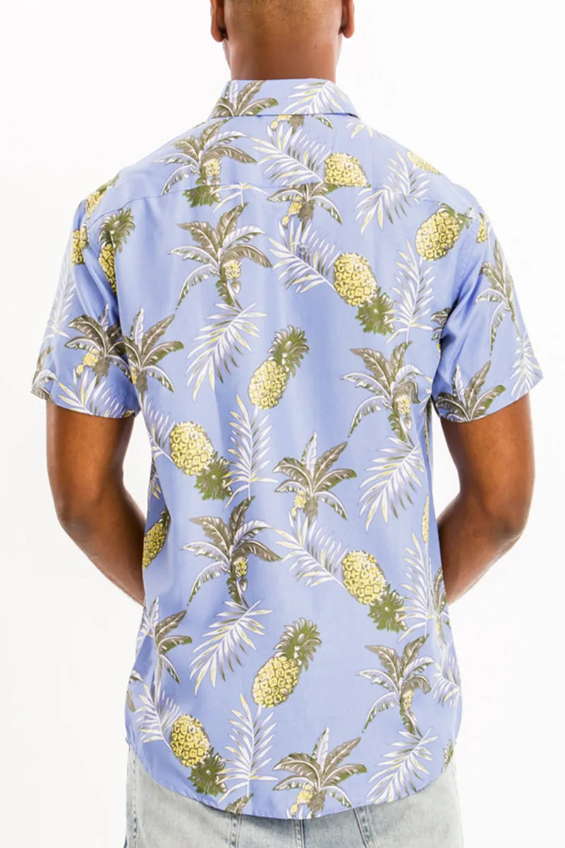 Digital Print Hawaiian Short Sleeve Shirt