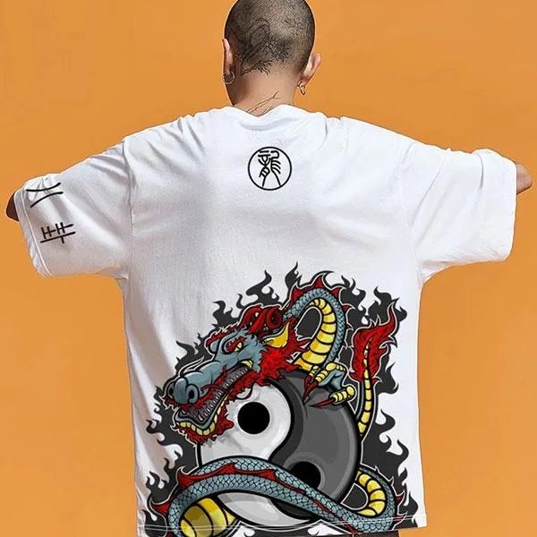Dragon T-Shirt Yin Yang