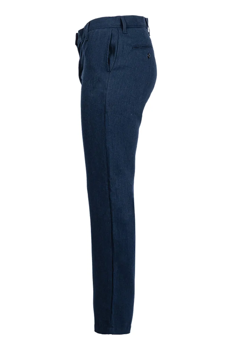 FR Uniform Pants made with 5oz. TecaSafe One® Inherent | Waist 28-44 | Denim Navy