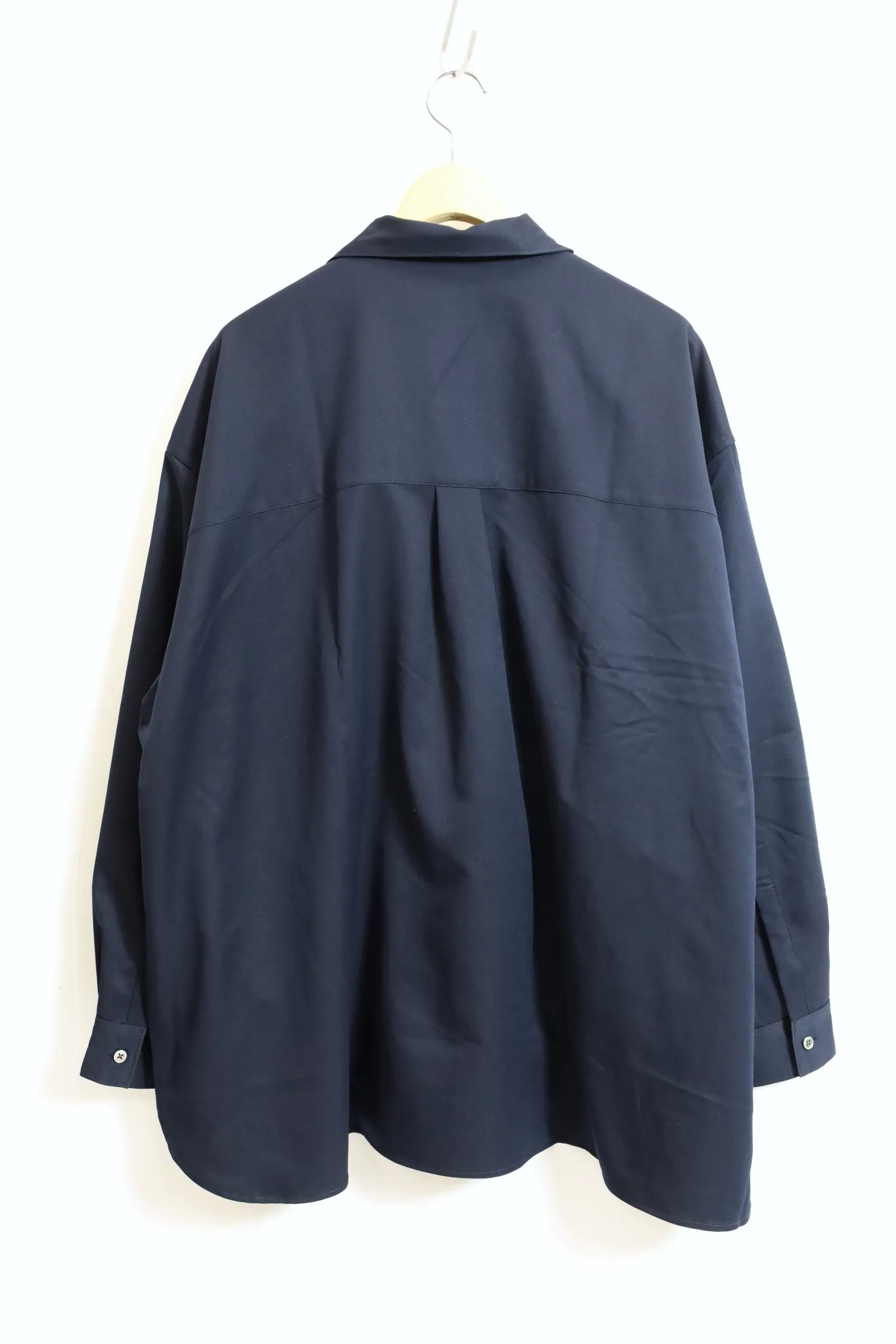 Fresh Service / COOLFIBER OPEN COLLAR L/S SHIRT - Navy