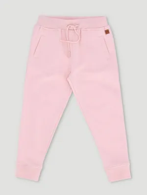 Girls Pink Logo Jogger