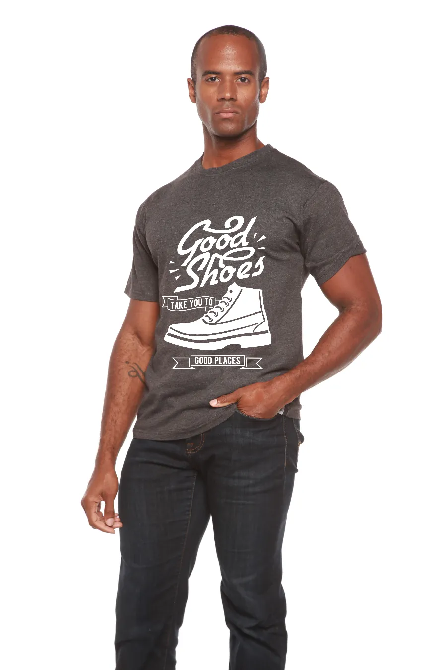 Good Shoes Men's Bamboo Viscose/Organic Cotton Short Sleeve Graphic T-Shirt