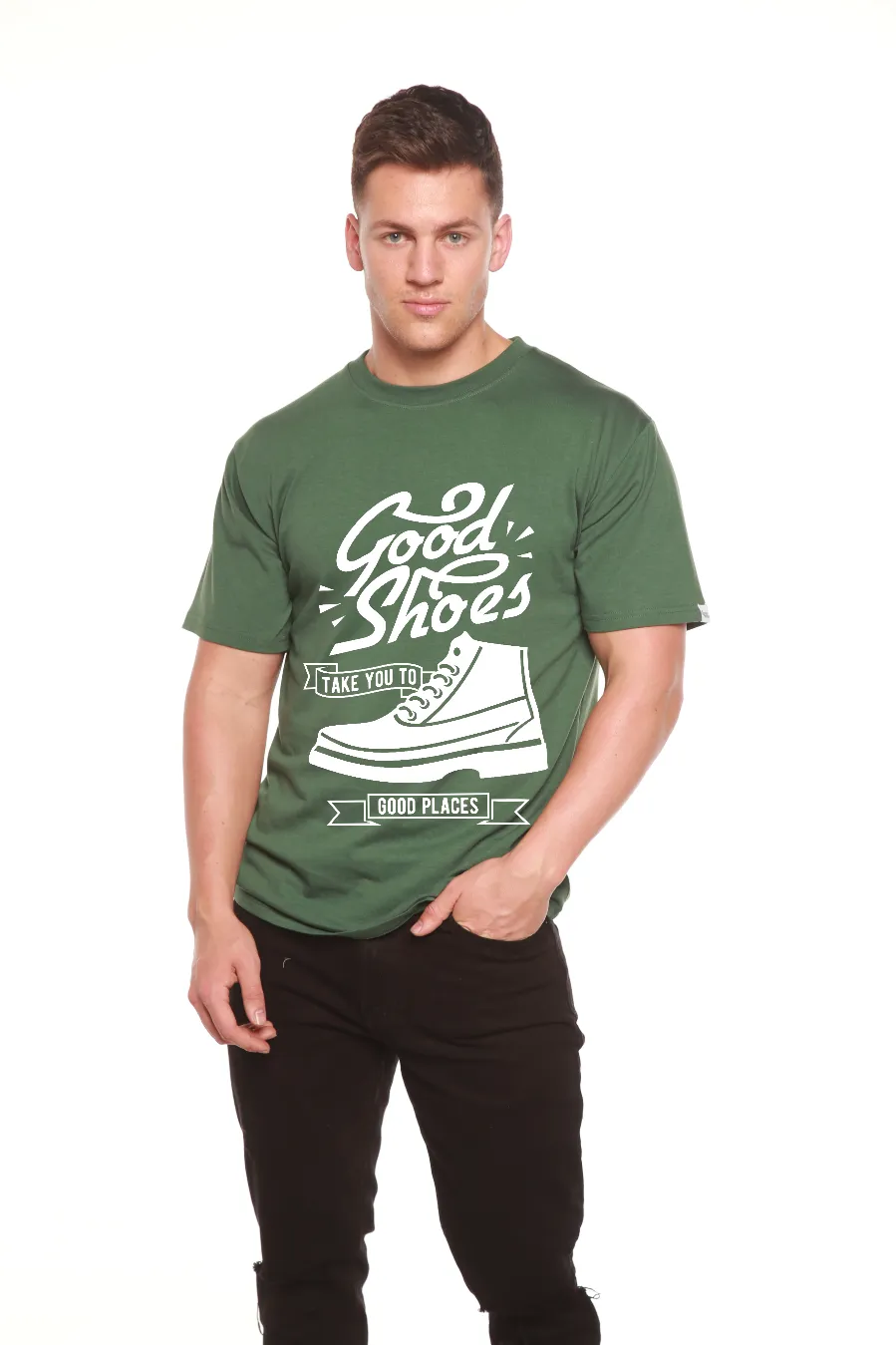 Good Shoes Men's Bamboo Viscose/Organic Cotton Short Sleeve Graphic T-Shirt