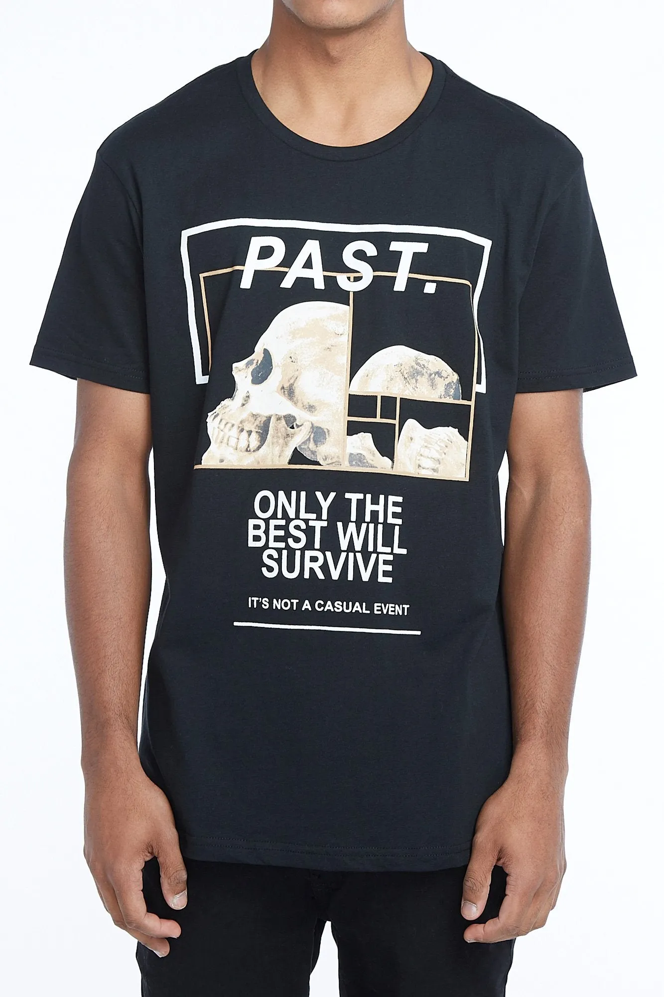 Guys Black Only The Best Will Survive Graphic Tee