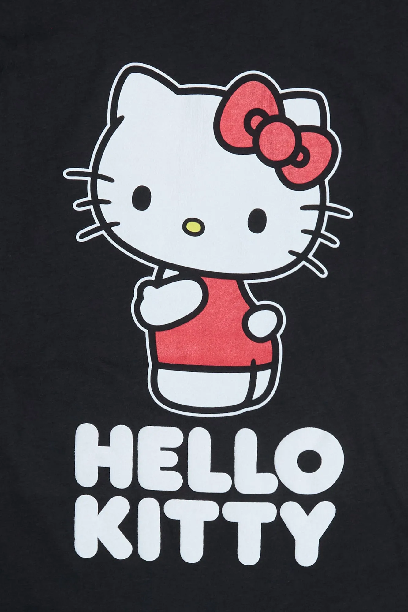 Hello Kitty Puff Print Graphic Relaxed Tee