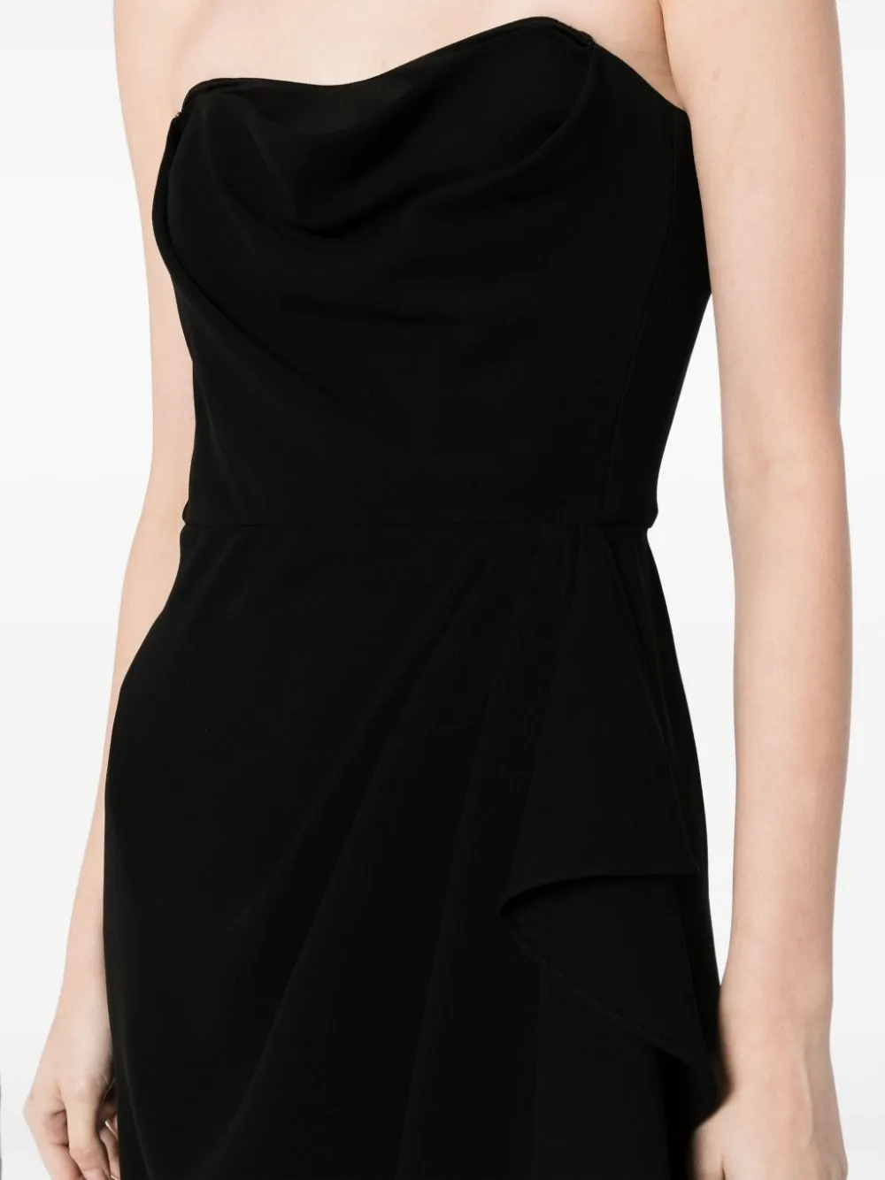 KEELAN STRAPLESS BUSTIER MIDI-DRESS