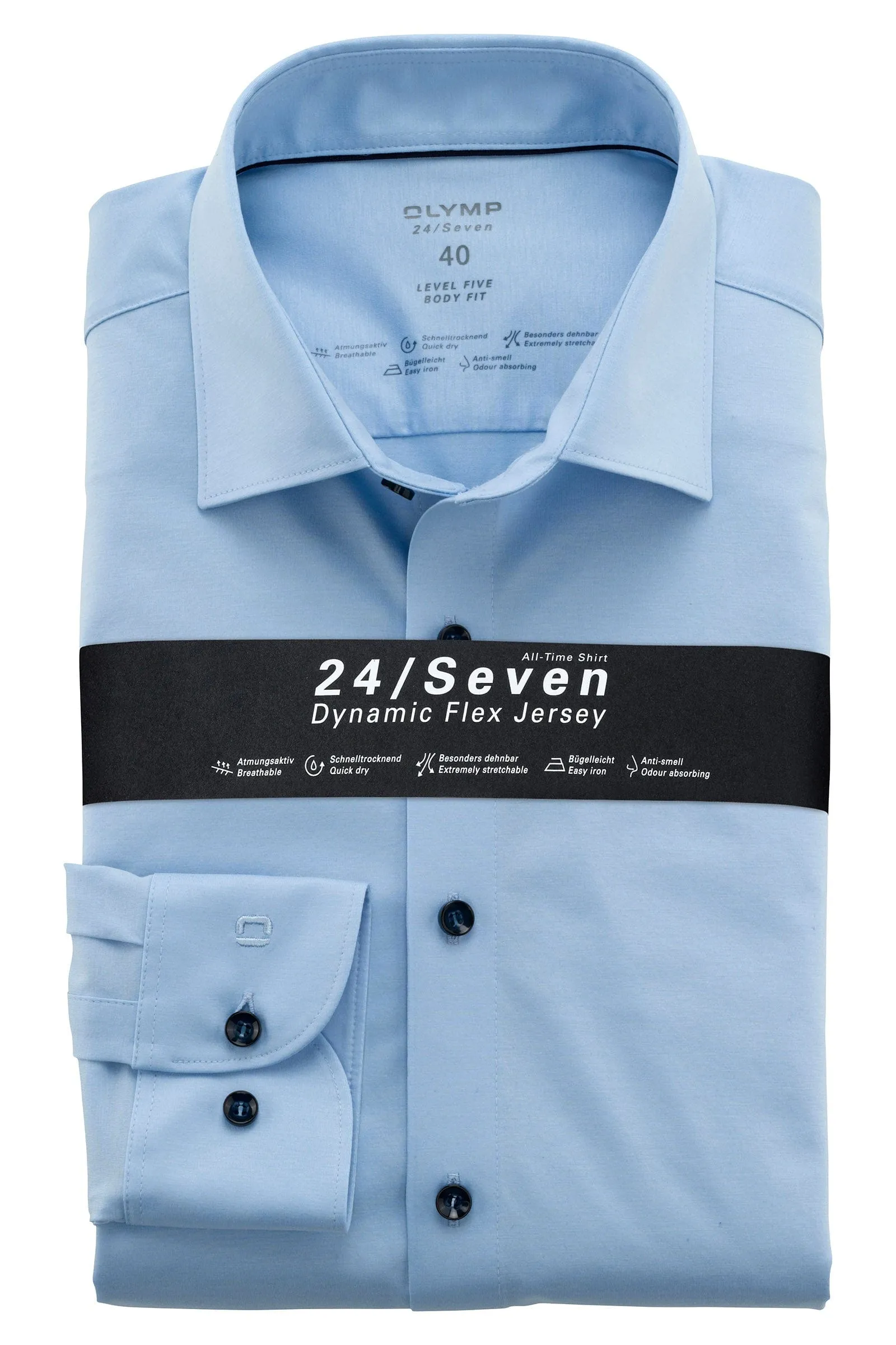 Level 5 24/7 Dynamic Flex Jersey Shirt - Light Blue