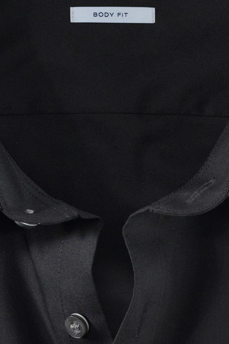 Level 5 Body Fit Plain Short Sleeve Shirt - Black