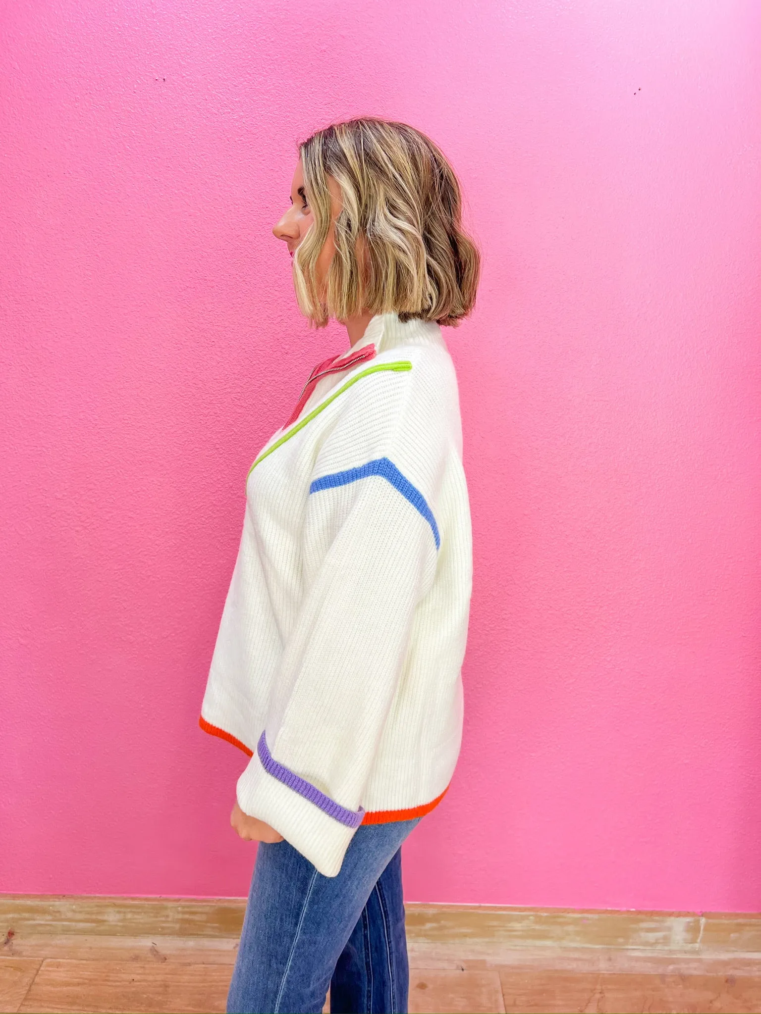 Meet Me On The Slopes Sweater - Snow