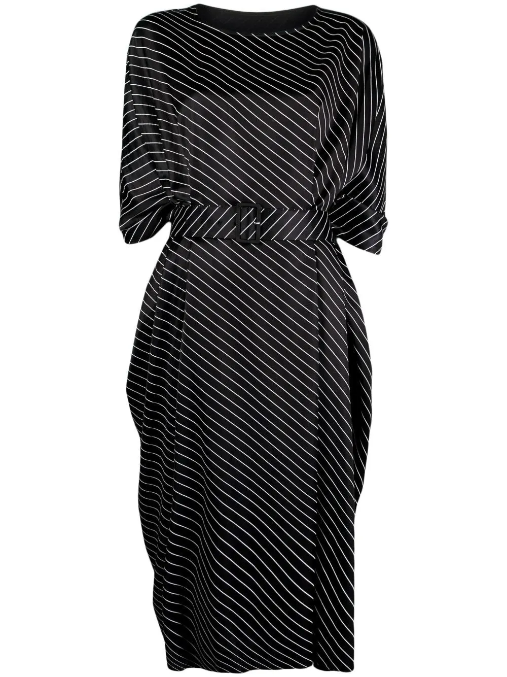 MM6 VERTICAL-STRIPE DRESS