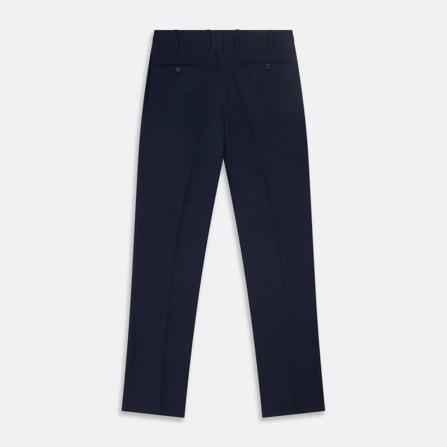 Navy Front Pleated Gerry Trouser