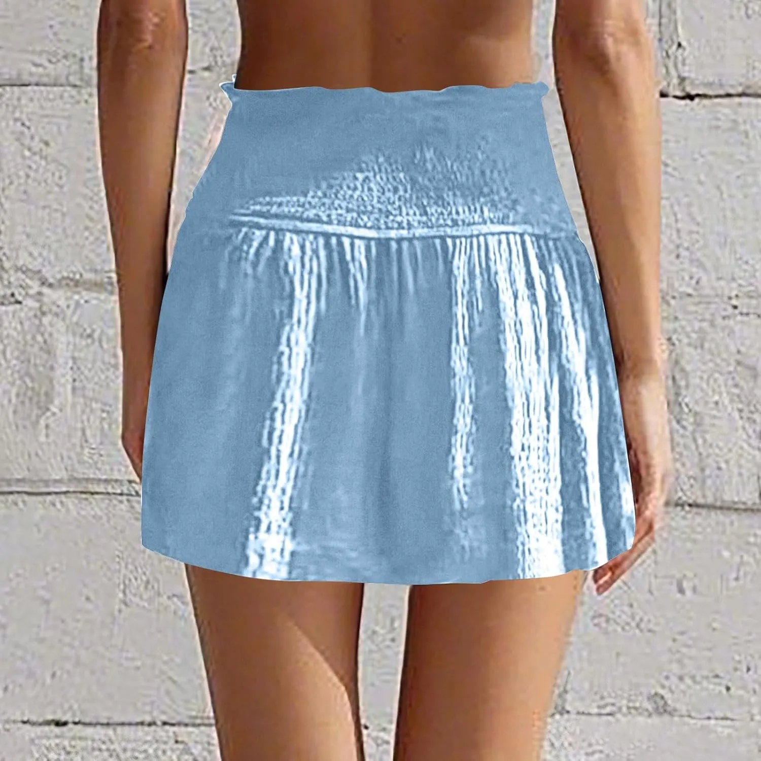 New Women's High Waisted Pleated Casual Shorts Running Shorts Women