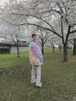 Pastel Colored Clown Cardigan