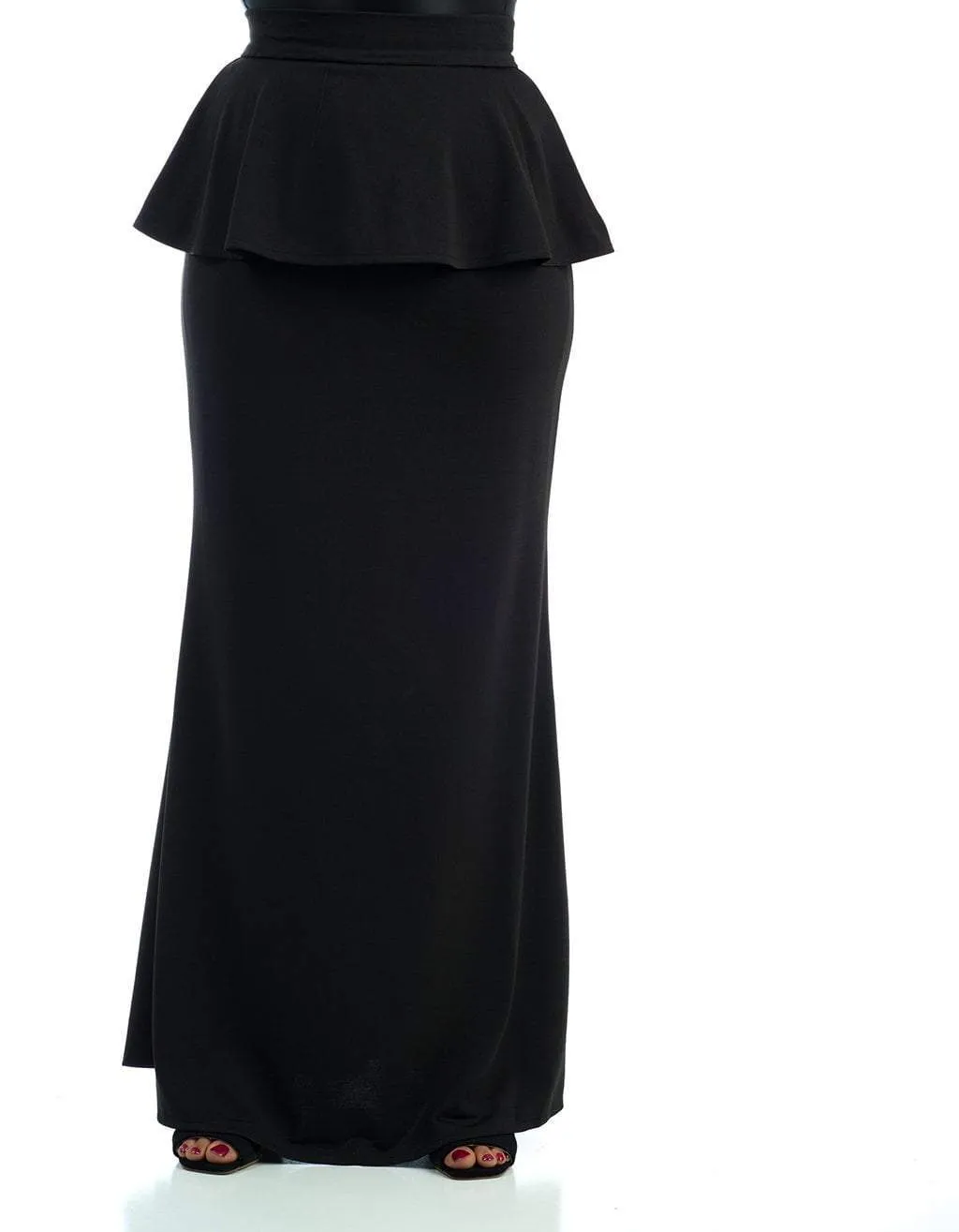 Peplum Maxi skirt