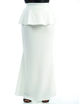 Peplum Maxi skirt