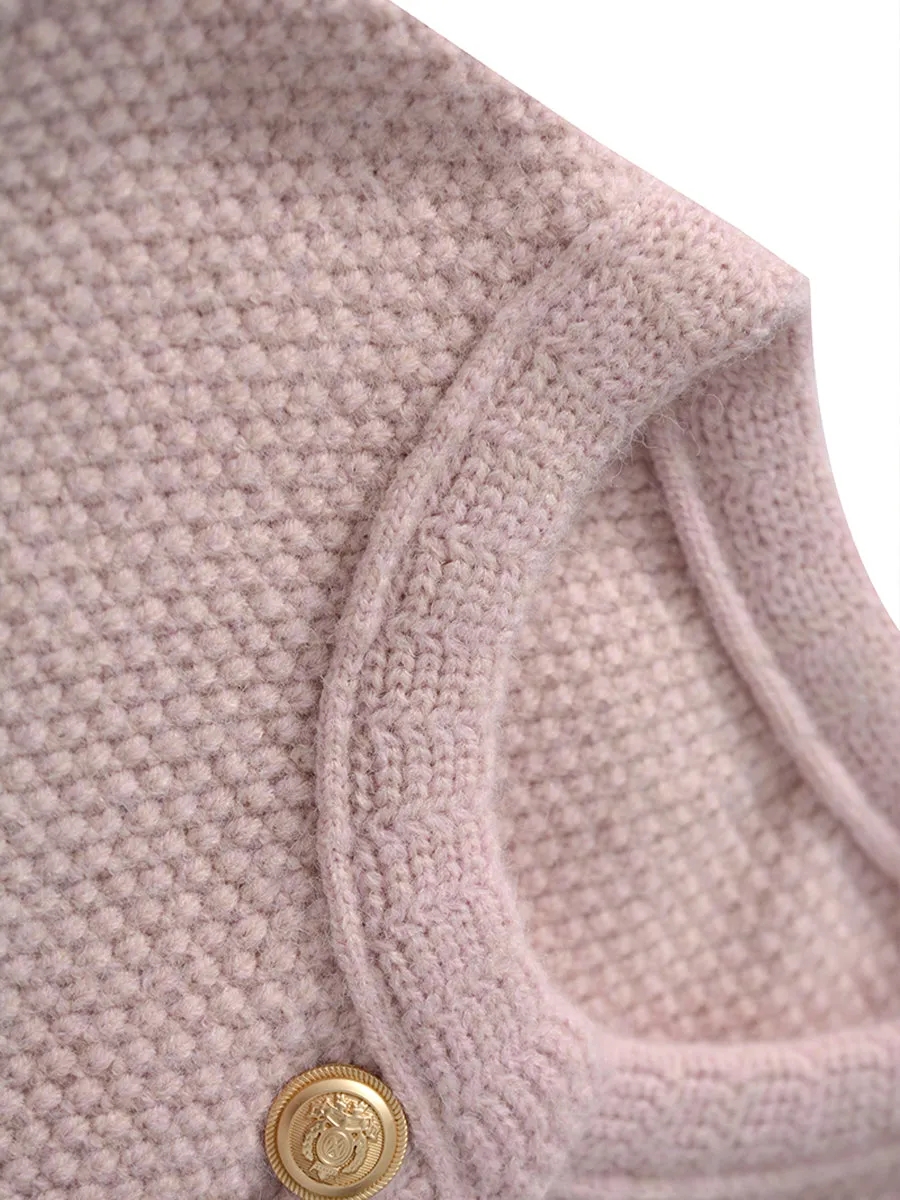 Pink Sweater Jacket Cardigan