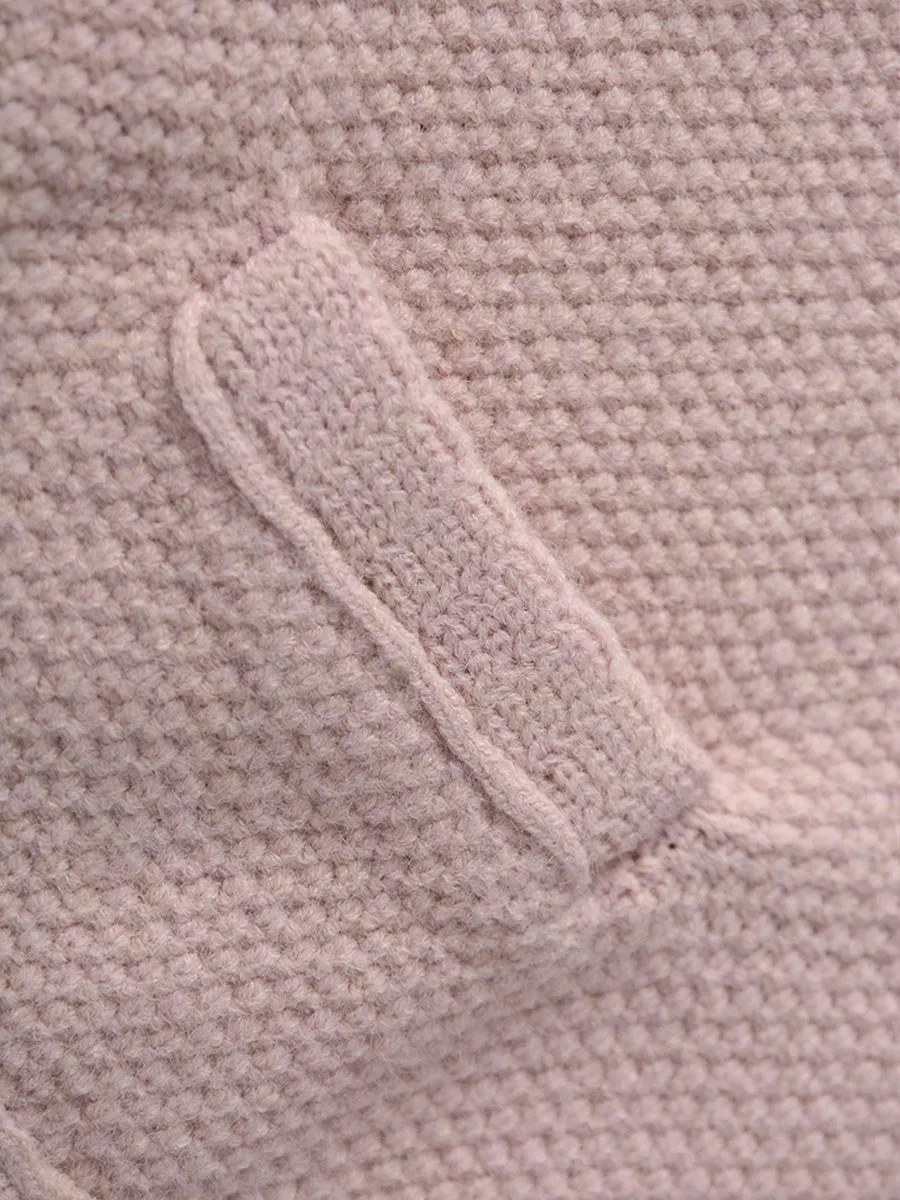 Pink Sweater Jacket Cardigan