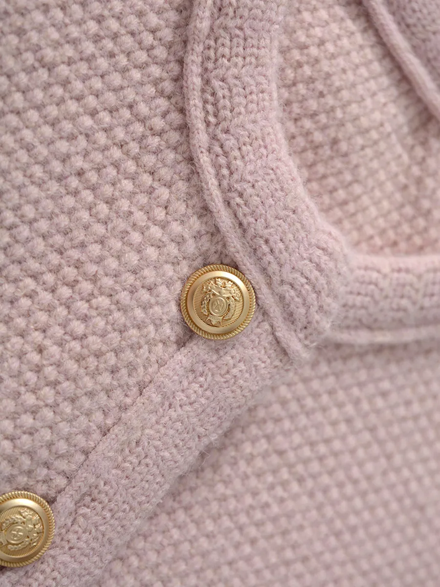 Pink Sweater Jacket Cardigan
