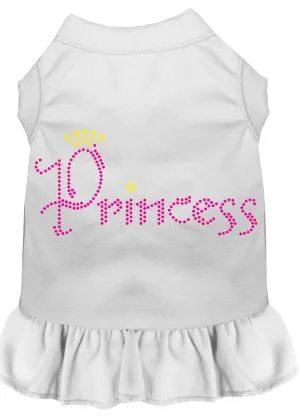 Princess Rhinestone Dress White 4x
