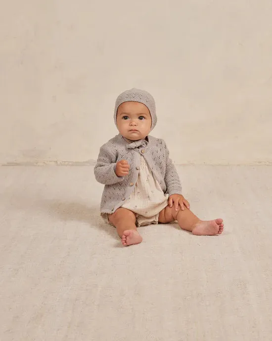 Quincy Mae Lavender Scalloped Cardigan