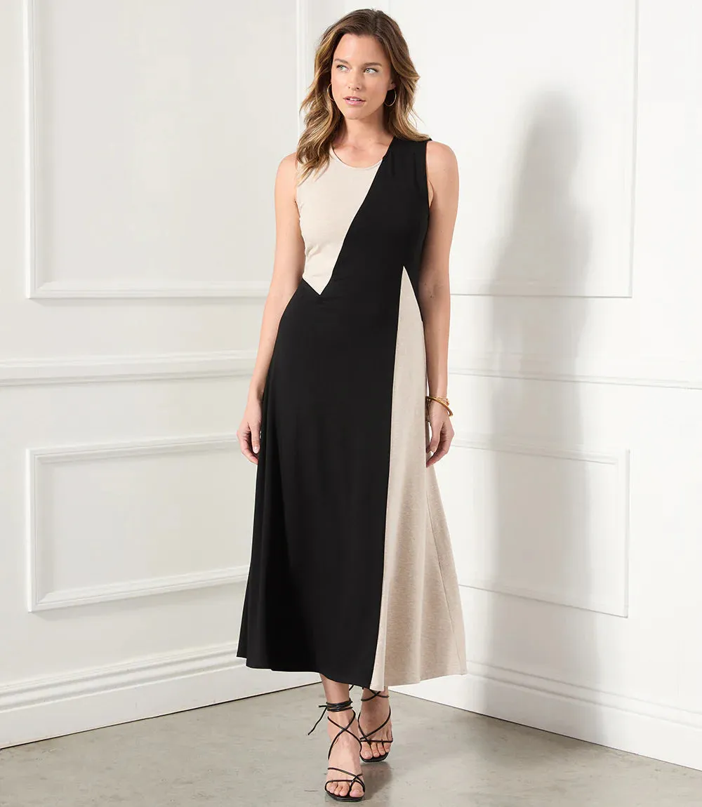 SHELBY SLEEVELESS COLORBLOCK DRESS - KAREN KANE 1L14337