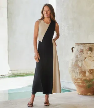 SHELBY SLEEVELESS COLORBLOCK DRESS - KAREN KANE 1L14337
