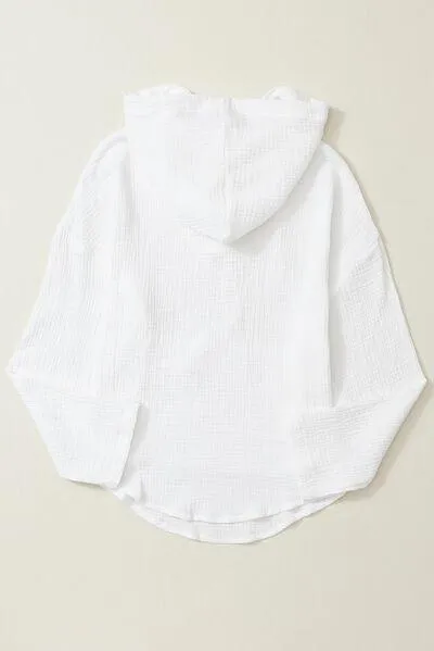 Start Fresh Kangaroo Pocket White Hoodie