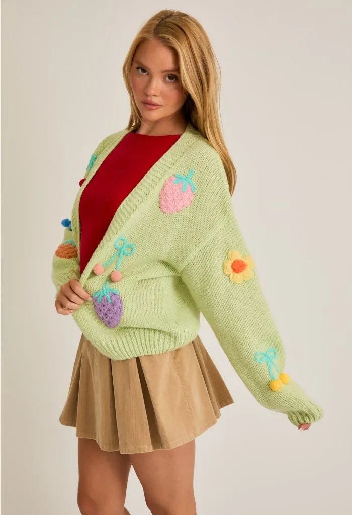 Tutti Fruity Sweater Cardigan