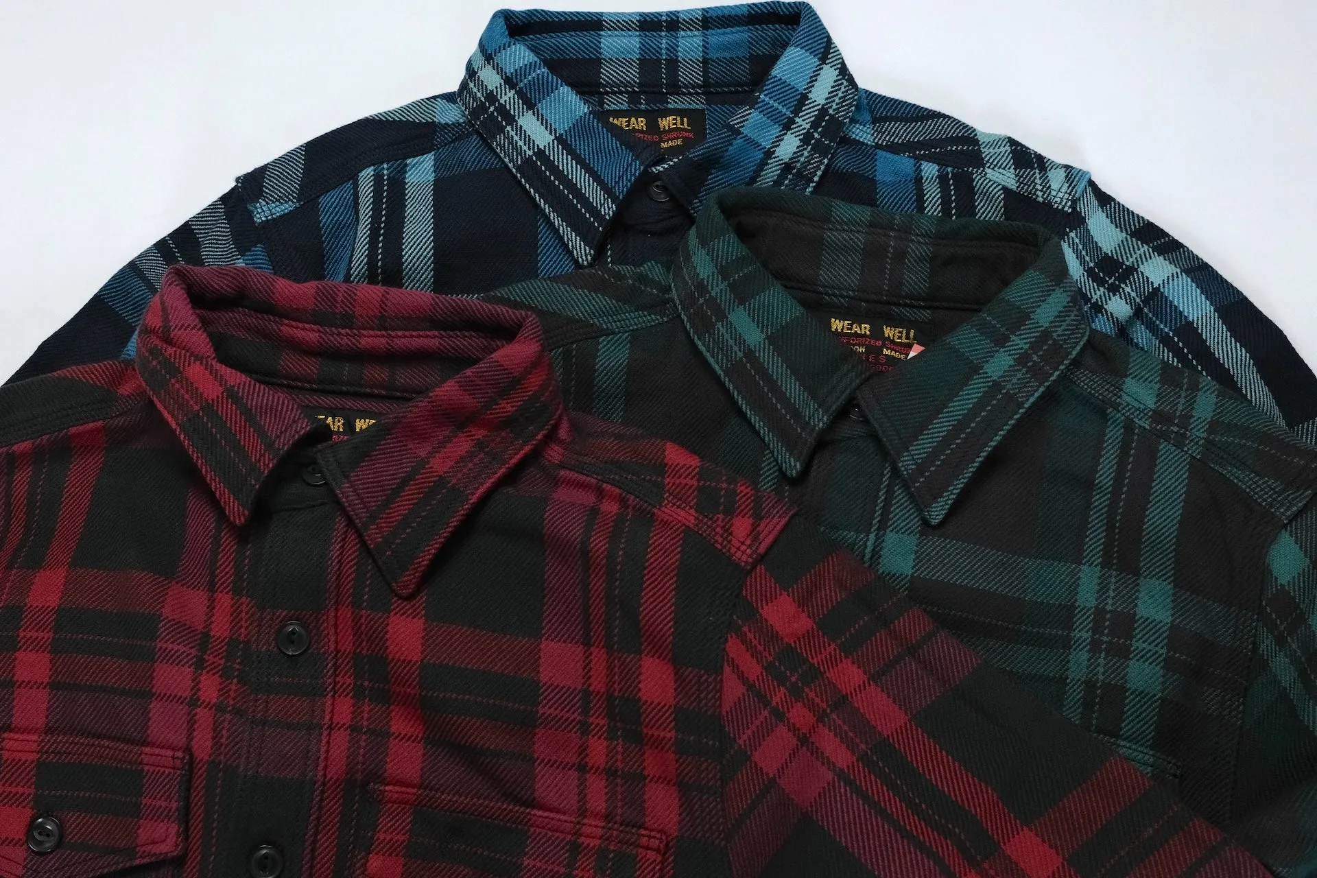 UES 15.5oz Ultra-Heavyweight Flannel Utility Workshirt (Forest Green)