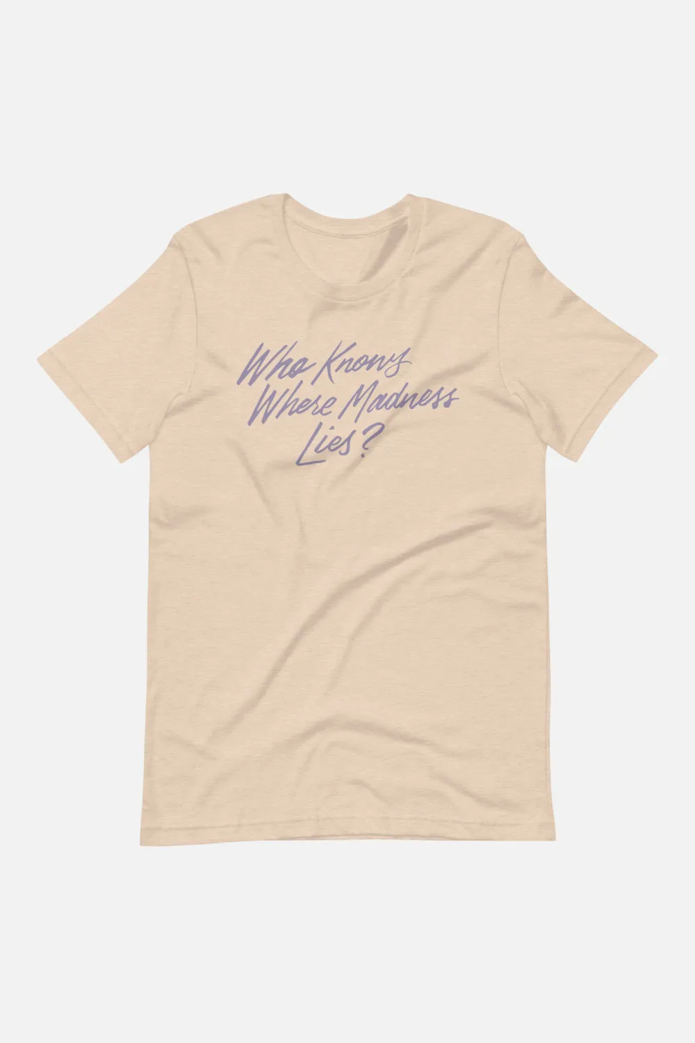 Who Knows Where Madness Lies? Unisex T-Shirt | Don Quixote