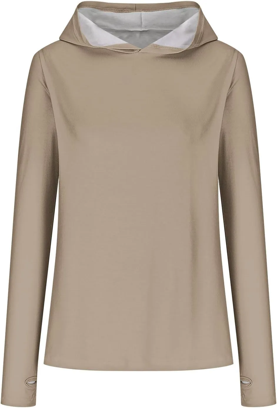 Womens Hoodies,Solid Color Hoodie Sweatshirt With Thumb Hole Slim Fit Pullover Tops Fleece Soft Sweater Tops 2024 Fall