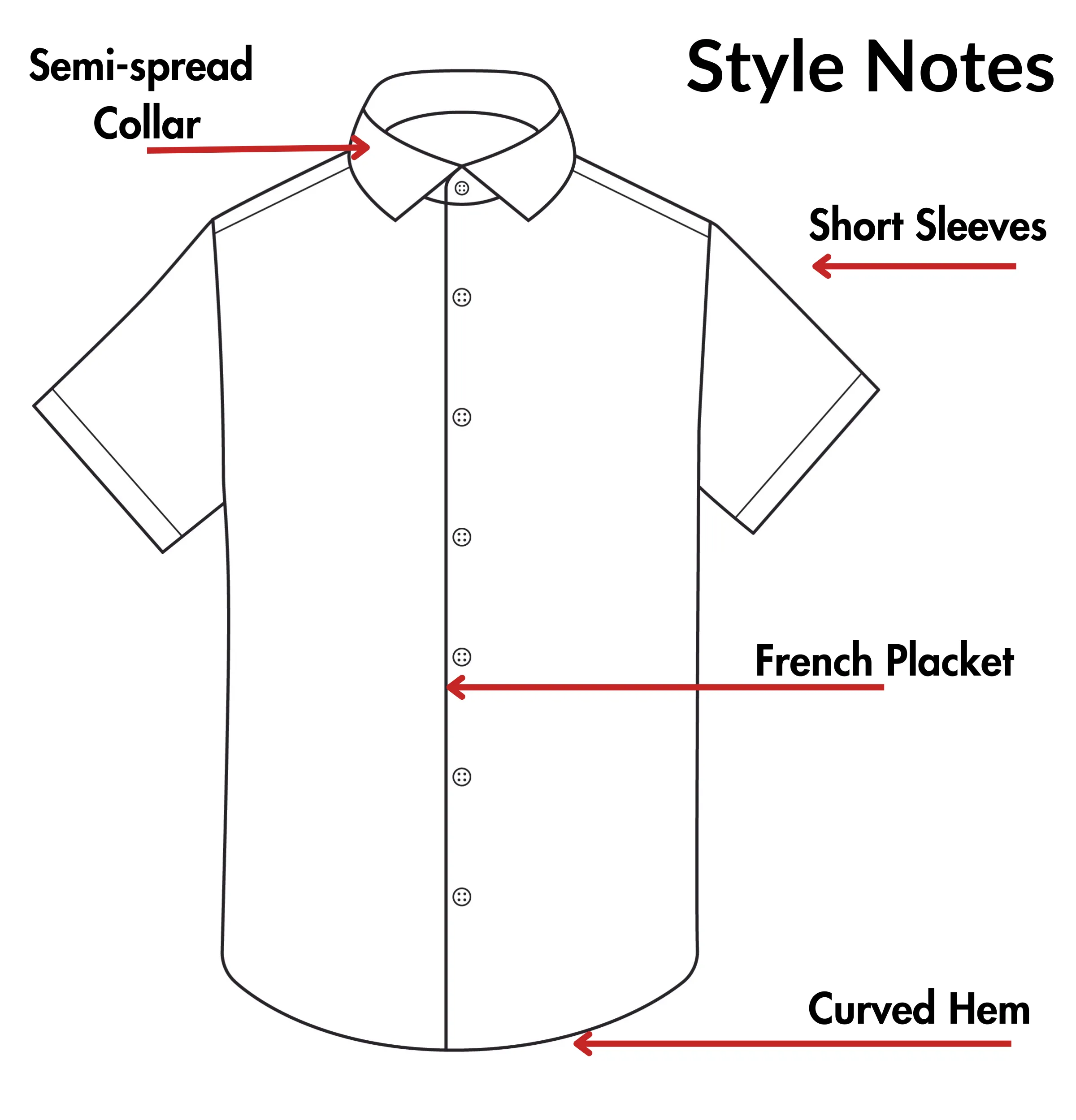 Wrinkle-free Navy and Red Checks - Short Sleeve